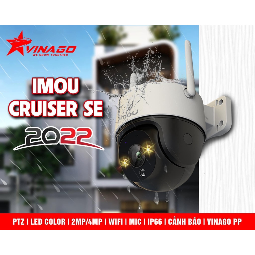 Camera IP WIFI Imou S21FP 2.0MP S41FP 4.0MP Full color ban đêm có màu, tích hợp mic