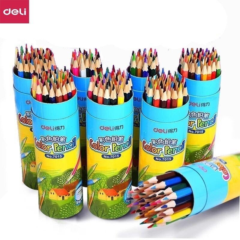 Bút Chì Màu 36 Màu Deli Color Pencil No.7015 Chất liệu cao cấp, an toàn, Thiết kế đẹp mắt, Màu sắc tươi sáng