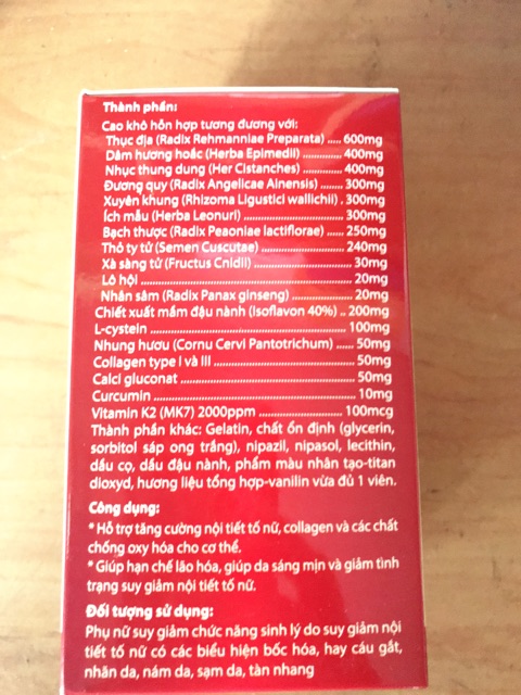 Viên uống VALUSEXI - Hết khô hạn,Tăng sinh lý, cân bằng nội tiết tố nữ! lọ 30 viên) | Thế Giới Skin Care