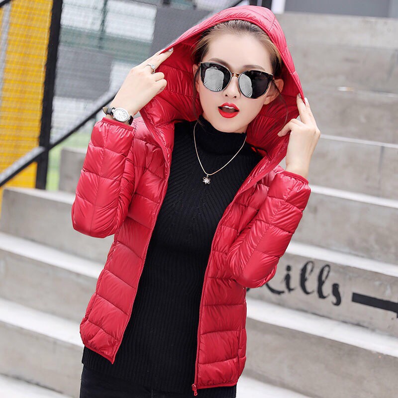 Áo Khoác Lông Vũ Siêu Nhẹ Mủ Có Thể Tháo Rời 37-85kg. Thời Trang Thu Đông Quảng Châu