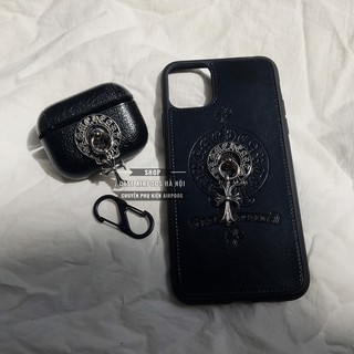 Combo Ốp Iphone + Ốp Airpods Pro Chrome Hearts