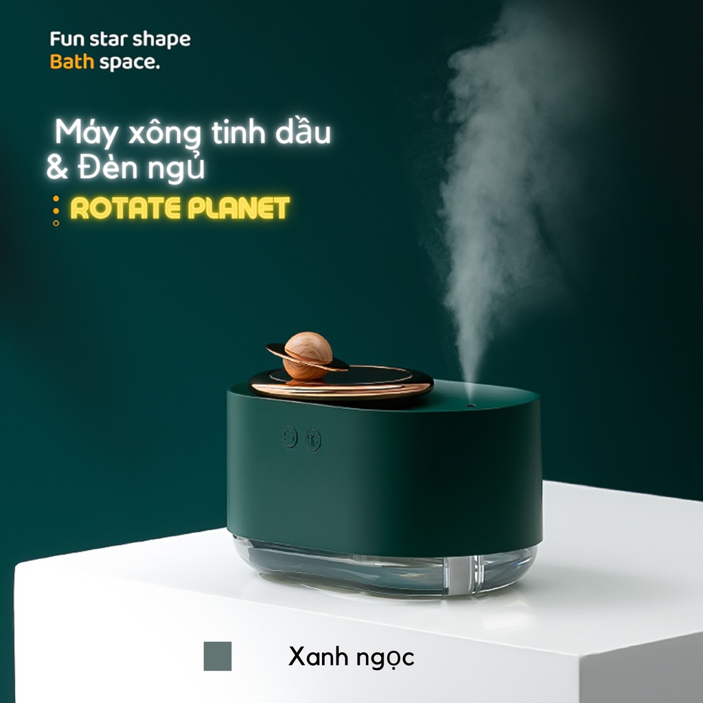 Máy Phun Sương/tinh Dầu Sao Thổ Xoay Vòng
