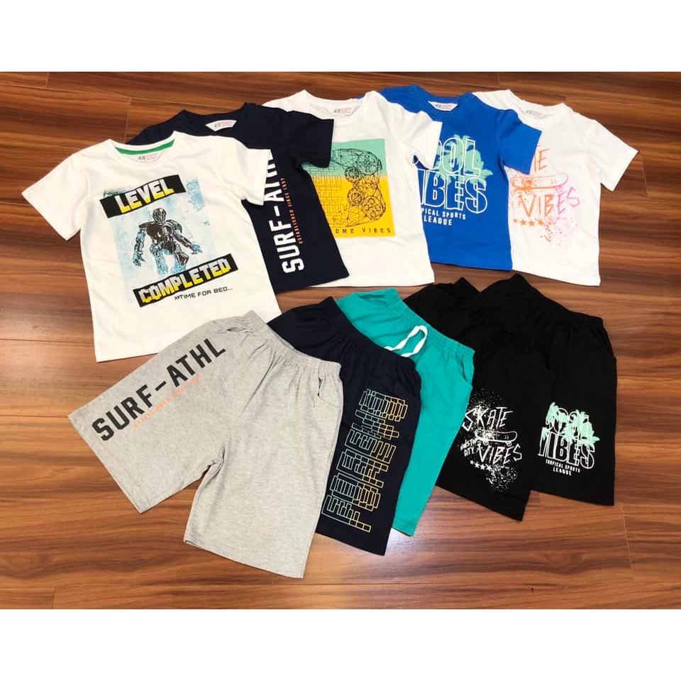 Bộ HM cotton bé trai size đại-HÀNG SALE KO ĐỔI TRẢ