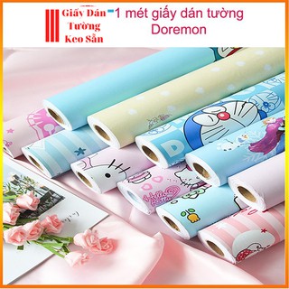 Giấy dán tường doremon keo sẵn, khổ 45cm, trang trí phòng ngủ