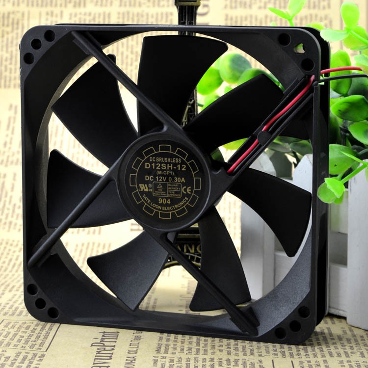 Quạt điện khung gầm Yate Loon Yuelun 12025 12CM D12SH-12 12V 0.30A