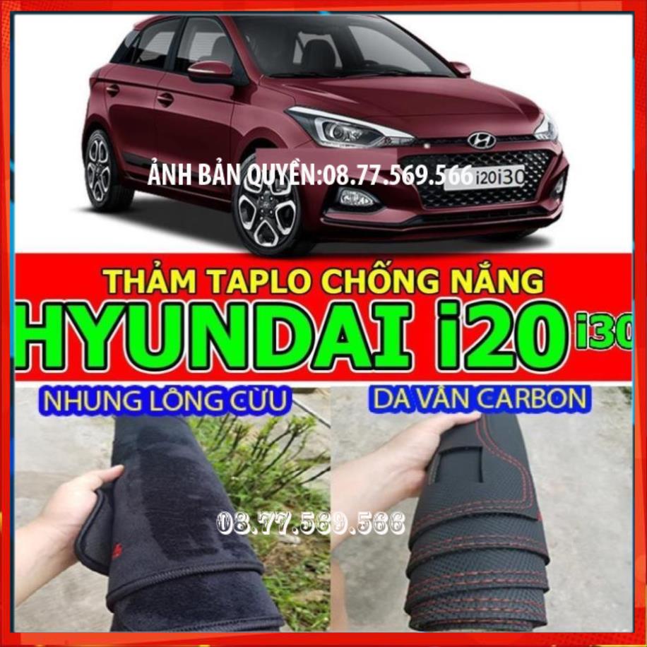 THAM TAPLO HUYNDAI I20-I30 DA VÂN GỖ DA CARBON NHUNG LÔNG CỪU 3 LỚP CÓ CHỐNG TRƯỢT THẢM PHỦ LÓT CHE NẮNG TAPLO