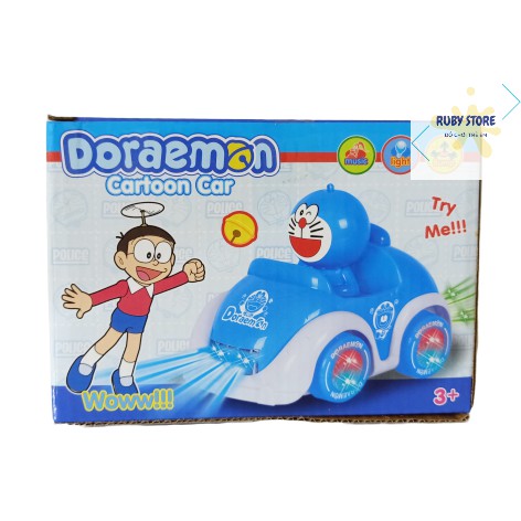 XE Ô TÔ HOẠT HÌNH DORAEMON TỰ CHẠY, CÓ ĐÈN & NHẠC