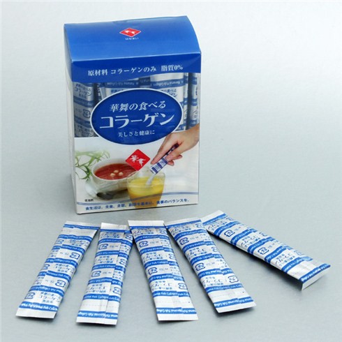 Bột trà Collagen Hanamai Trà Xanh Cá Heo - Hàng Nhật nội địa