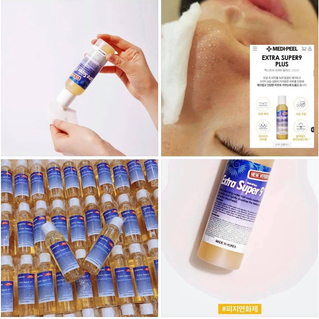 Dung dịch Ủ mụn Medipeel Extra Super 9 plus Cho mụn đầu đen, mụn cám, lỗ chân lông to 50ml 100ml | BigBuy360 - bigbuy360.vn