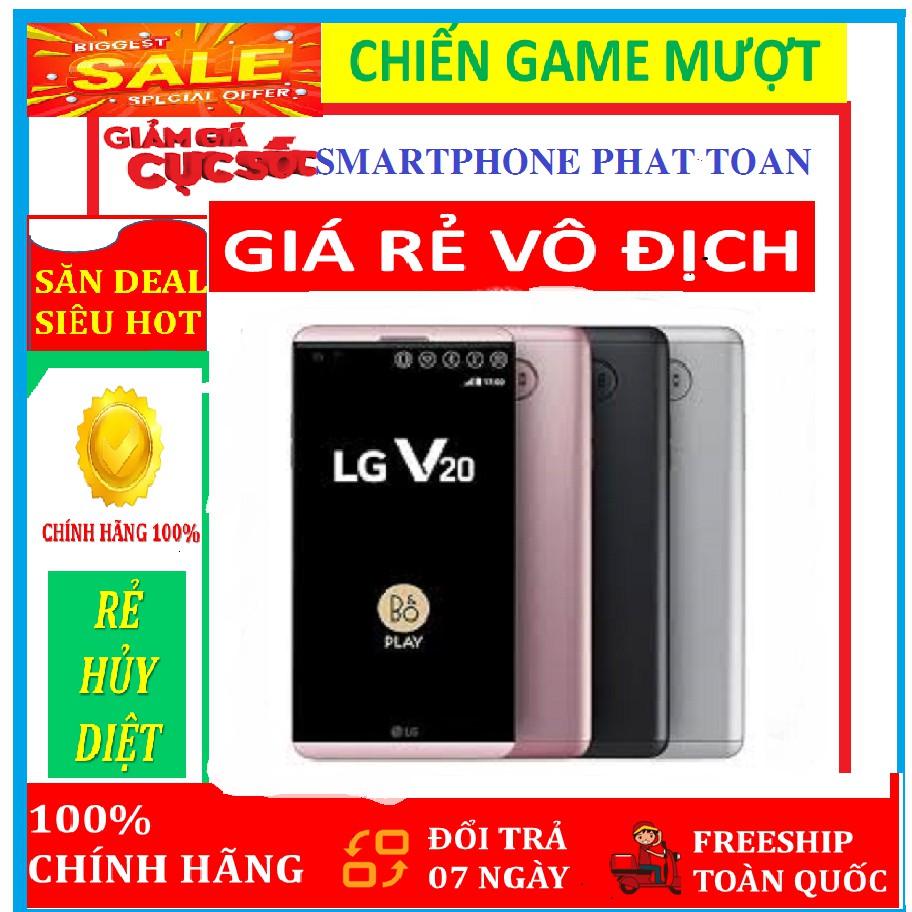 [RẺ HỦY DIỆT] LG V20 ram 4G/64G mới CHÍNH HÃNG - bảo hành 12 tháng