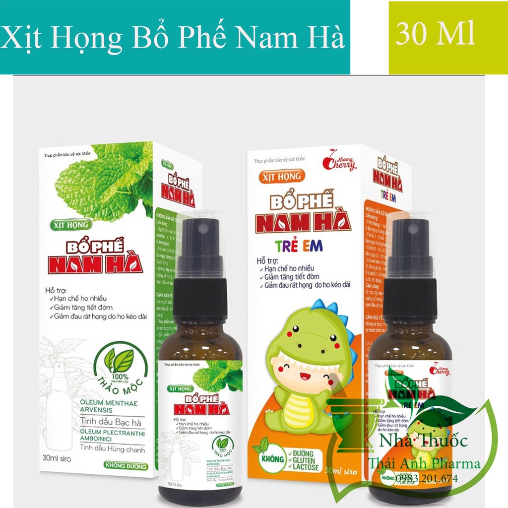 Xịt họng Bổ Phế Nam Hà