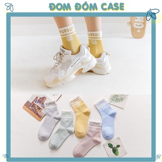 Vớ tất nam nữ cổ cao pursuit go, vớ nam nữ cao cổ dài phong cách vintage hàn quốc - nhiều màu lựa chọn