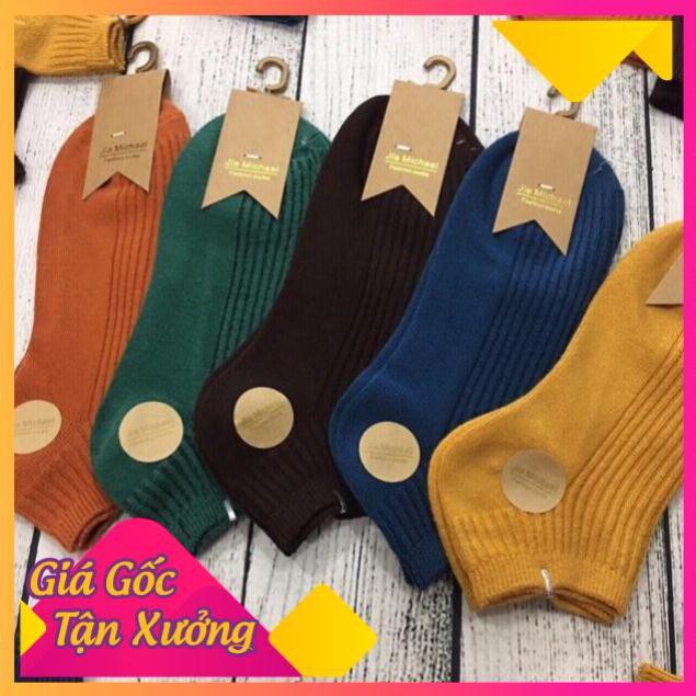 Tất Len Gân Nữ Tông Màu Sáng Trẻ Trung Loại Mới Cao Cấp.1 đôi