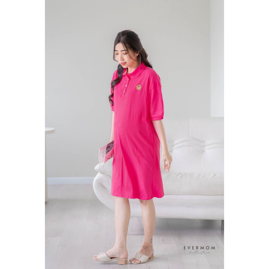 EVERMOM | Đầm bầu thun in hoạ tiết mặc cả bầu và sau sinh