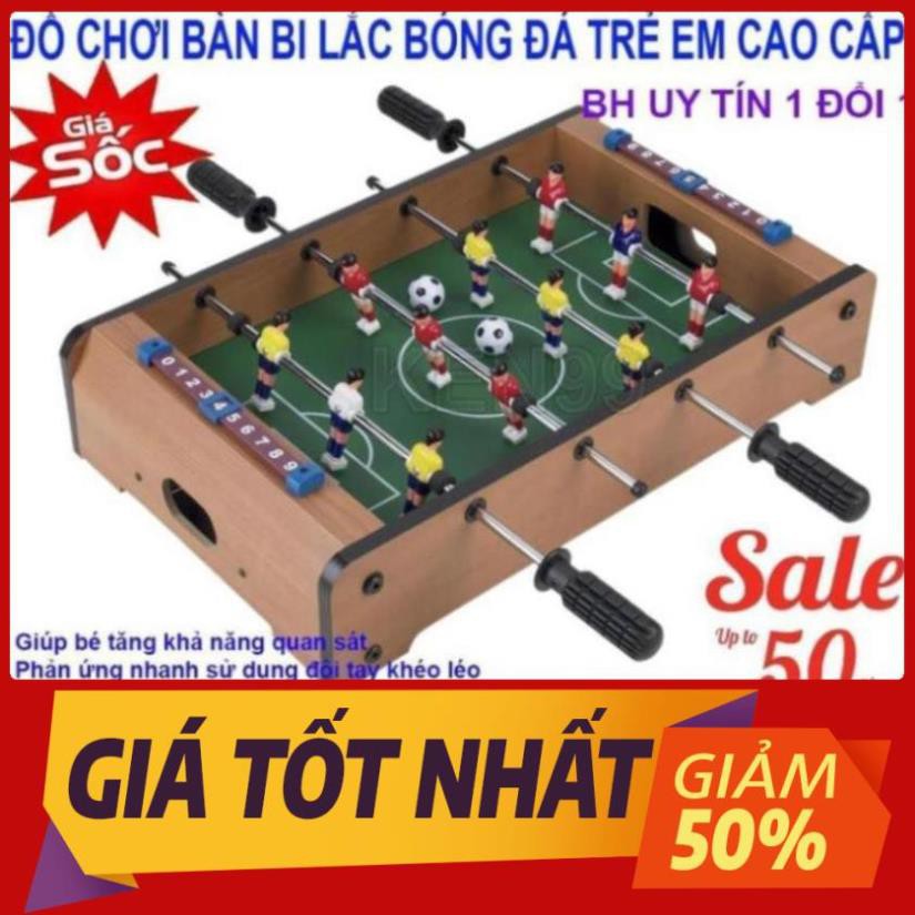 Bộ đồ chơi bàn bi lắc đá bóng bằng gỗ 4 tay cầm cho bé