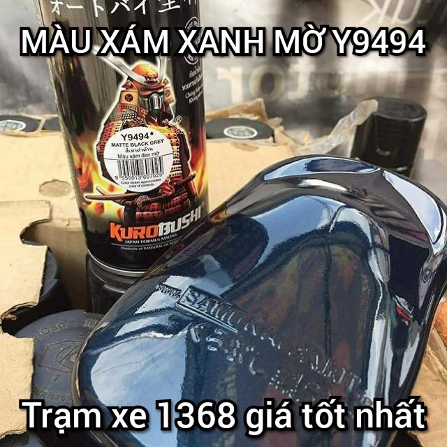 SƠN SAMURAI MÀU XÁM XANH MỜ Y9494 HÀNG MỚI VỀ VIỆT NAM