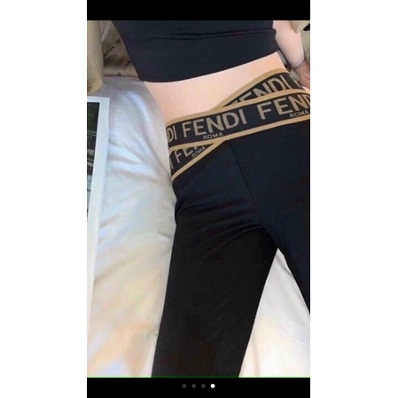 Quần legging cạp chữ Fendiii | BigBuy360 - bigbuy360.vn