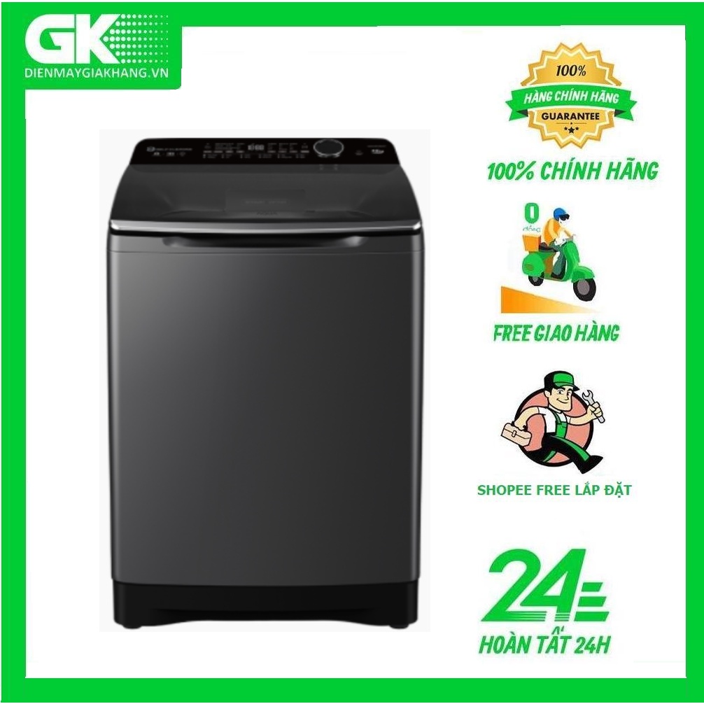 AQW-DR150UGT(PS) MIỄN PHÍ CÔNG LẮP ĐẶT Máy giặt lồng đứng Aqua 15KG AQW-DR150UGT(PS)