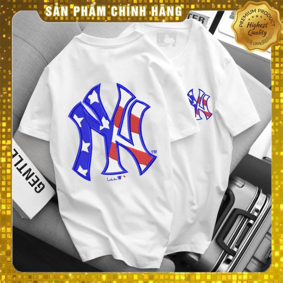 ÁO THUN NAM NỮ FROM RỘNG CỔ TRÒN TAY NGẮN NY IN DECAL CAO CẤP