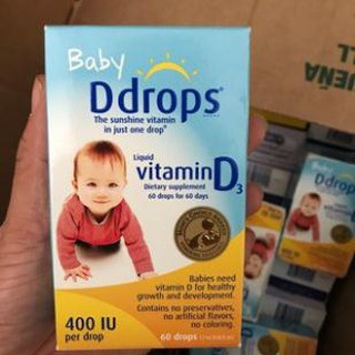 Baby Ddrops Vitamin D3 Của Anh 400IU- 90 giọt _hangculinh