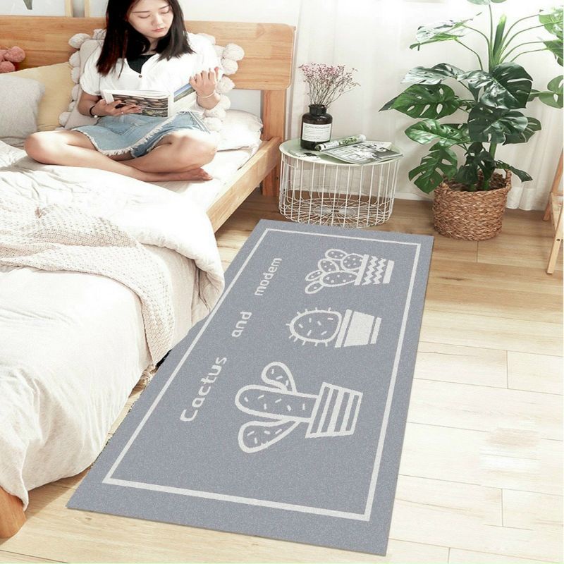 Thảm văn phòng,Thảm chân giường chất liệu nỉ nhung dệt .size 80×2m