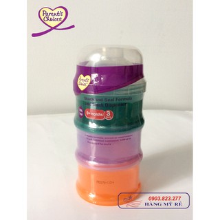 Hộp Chia Sữa 3 Ngăn Parent's Choice (Hàng Mỹ xách tay)