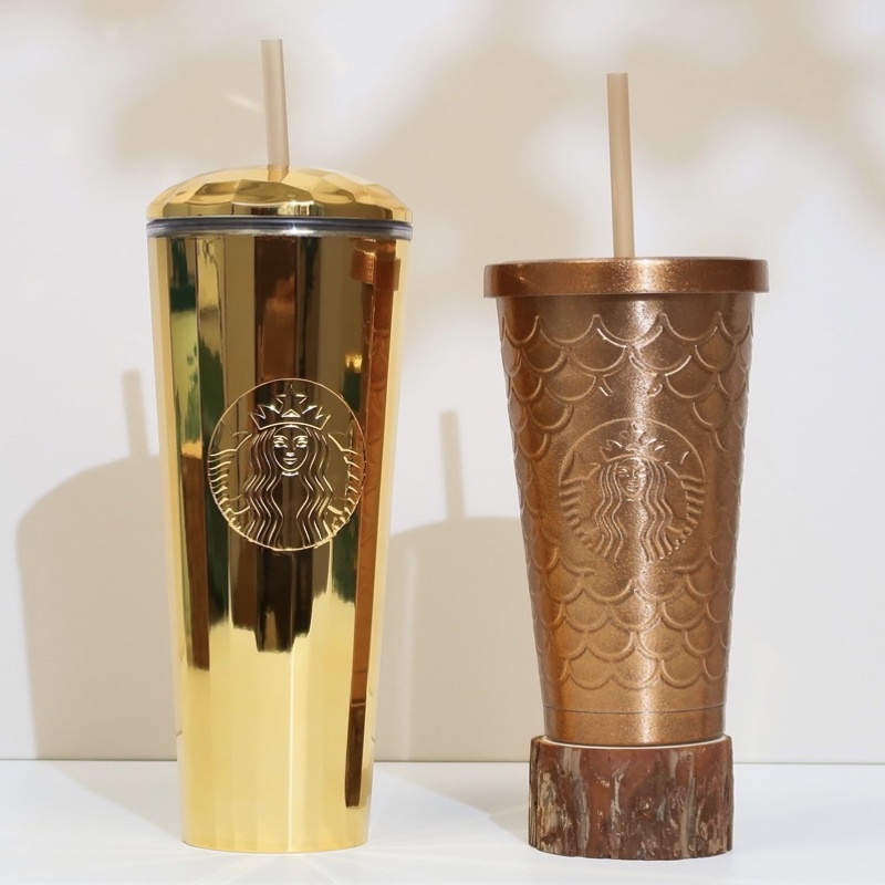 - LY NHỰA 50th ANNI 2021 BLING GOLD KALEIDOSCOPE COLD CUP 24oz