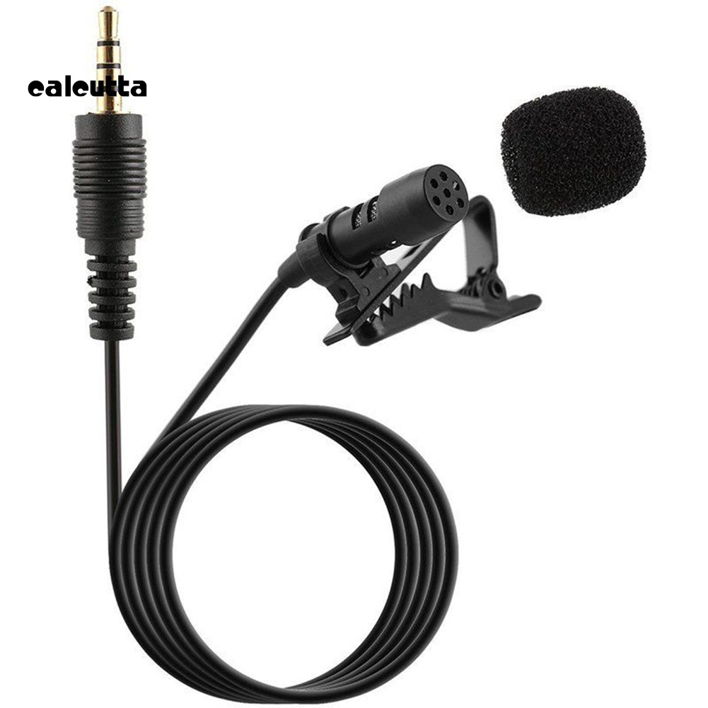 【Ready stock】3.5mm Clip-on Lapel Microphone Hands Free Wired Condenser Mini Lavalier Mic