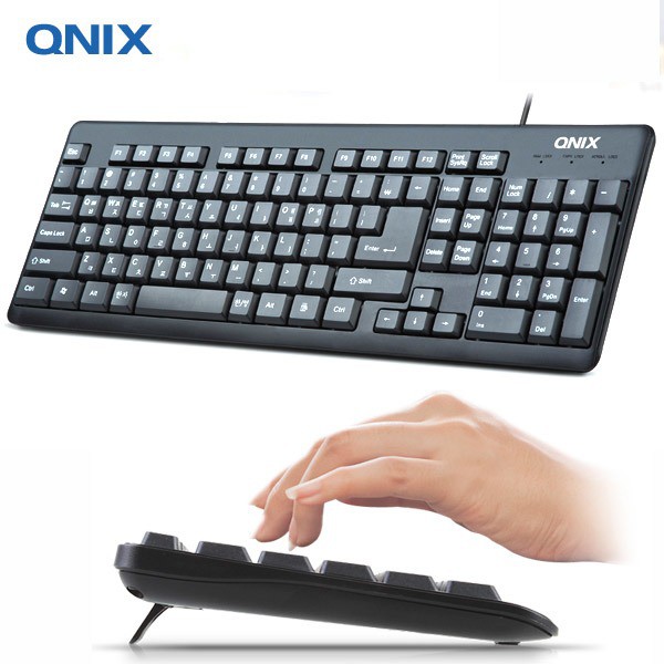 Bàn Phím Tiếng Hàn Quốc QNIX QK-3000U USB Hàng Chính Hãng.