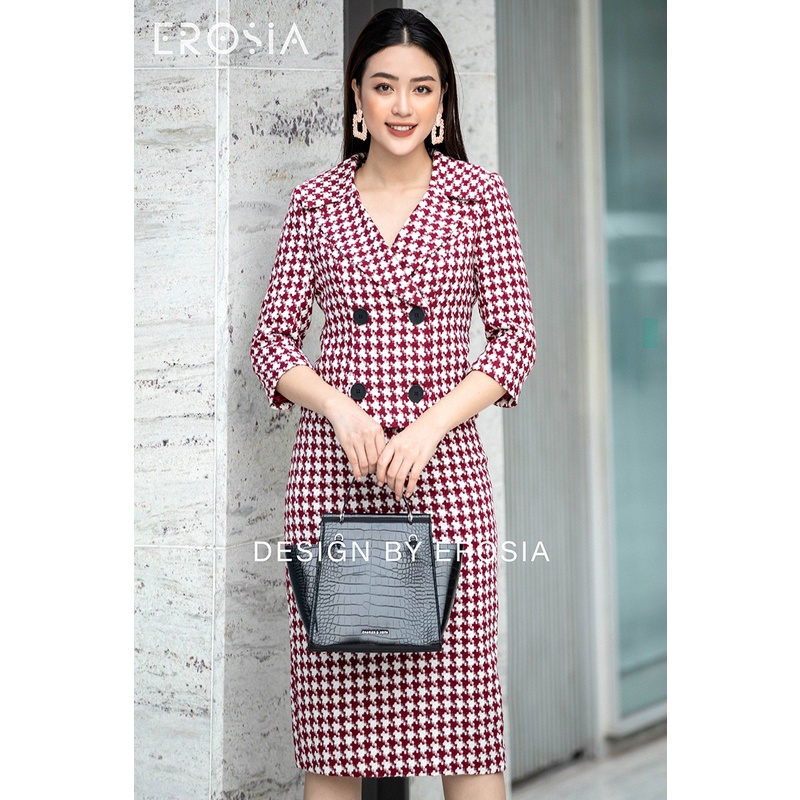 Set Vest Dạ Tweed Tay Lỡ EROSIA | BigBuy360 - bigbuy360.vn