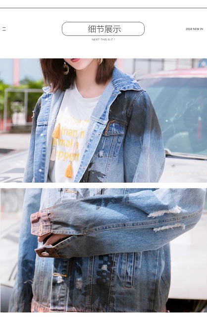 Áo khoác jeans denim nam nữ qccc