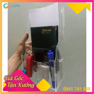 Kệ Mica Đựng Tờ Rơi Để Bàn A4 3 Tầng