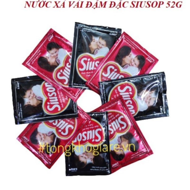 COMBO 5 GÓI XẢ VẢI ĐẬM ĐẶC SIUSOP 52G/GÓI