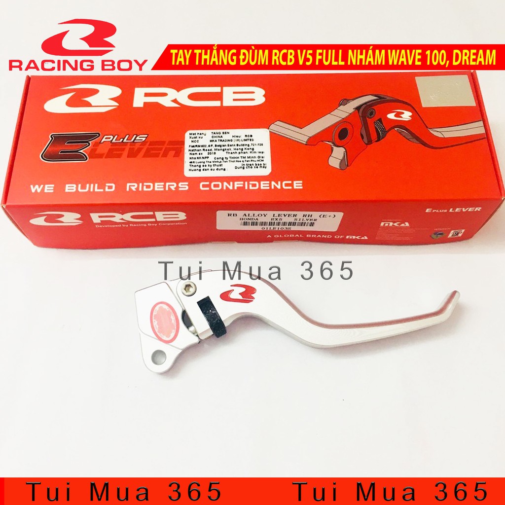 TAY THẮNG ĐÙM RCB V5 FULL NHÁM cho DREAM, WAVE 100 đời đầu ( Đen, Đỏ, Bạc, Vàng, Xanh )