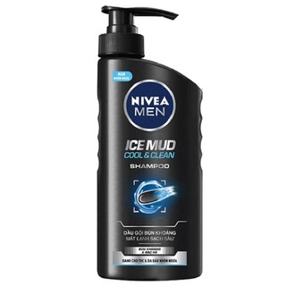Dầu gội bùn khoáng mát lạnh sạch sâu NIVEA Men Ice Mud Cool And Clean 530ml (Thái Lan)