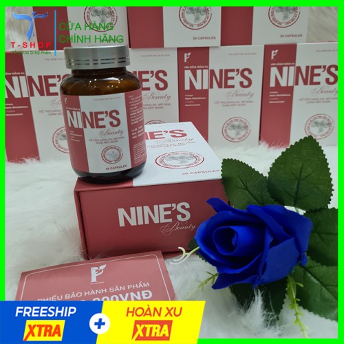 Viên Uống Nines Beauty Trắng Da, Mờ Nám, Giảm Nếp Nhăn Chính Hãng (Hộp 30 Viên) | BigBuy360 - bigbuy360.vn