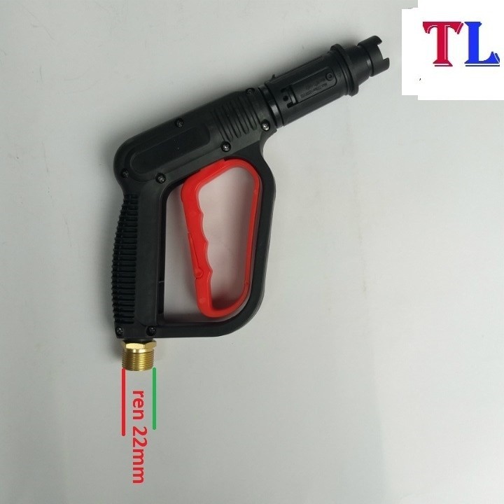 Súng rửa xe - Súng phun xịt rửa xe áp lực cao Ren 22mm(cò đỏ