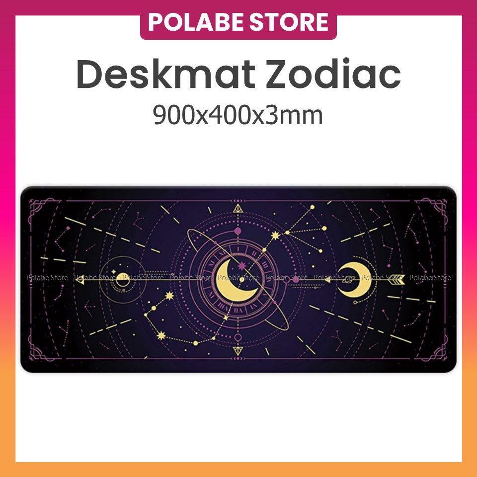 DESKMAT POL ZODIAC Theme tổng hợp lót chuột cỡ lớn lót bàn phím Deskpad bàn di chuột - Polabe Store