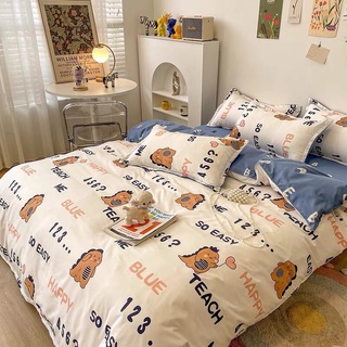 Bộ chăn ga gối Cotton Poly hoạ tiết hoạt hình