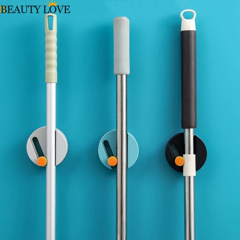 1 Móc Treo Cây Lau Nhà Gắn Tường Đa Năng Chống Trượt Dễ Điều Chỉnh
