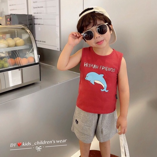 Áo ba lỗ hè cho bé trai bé gái 8kg -15kg Củ khoai tây shop minkymom chất thun lạnh thoáng mát và thấm hút mồ hôi