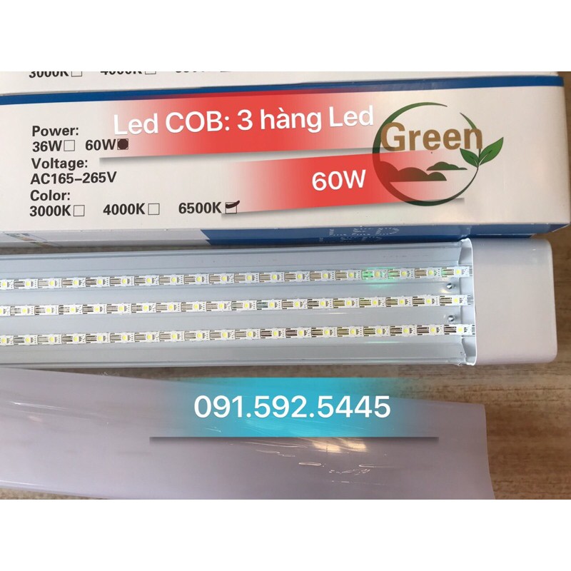 Đèn Tuýt Led Bán Nguyệt 1.2m(Đủ Công Suất). Led COB Siêu Sáng Bảo hành 12 tháng