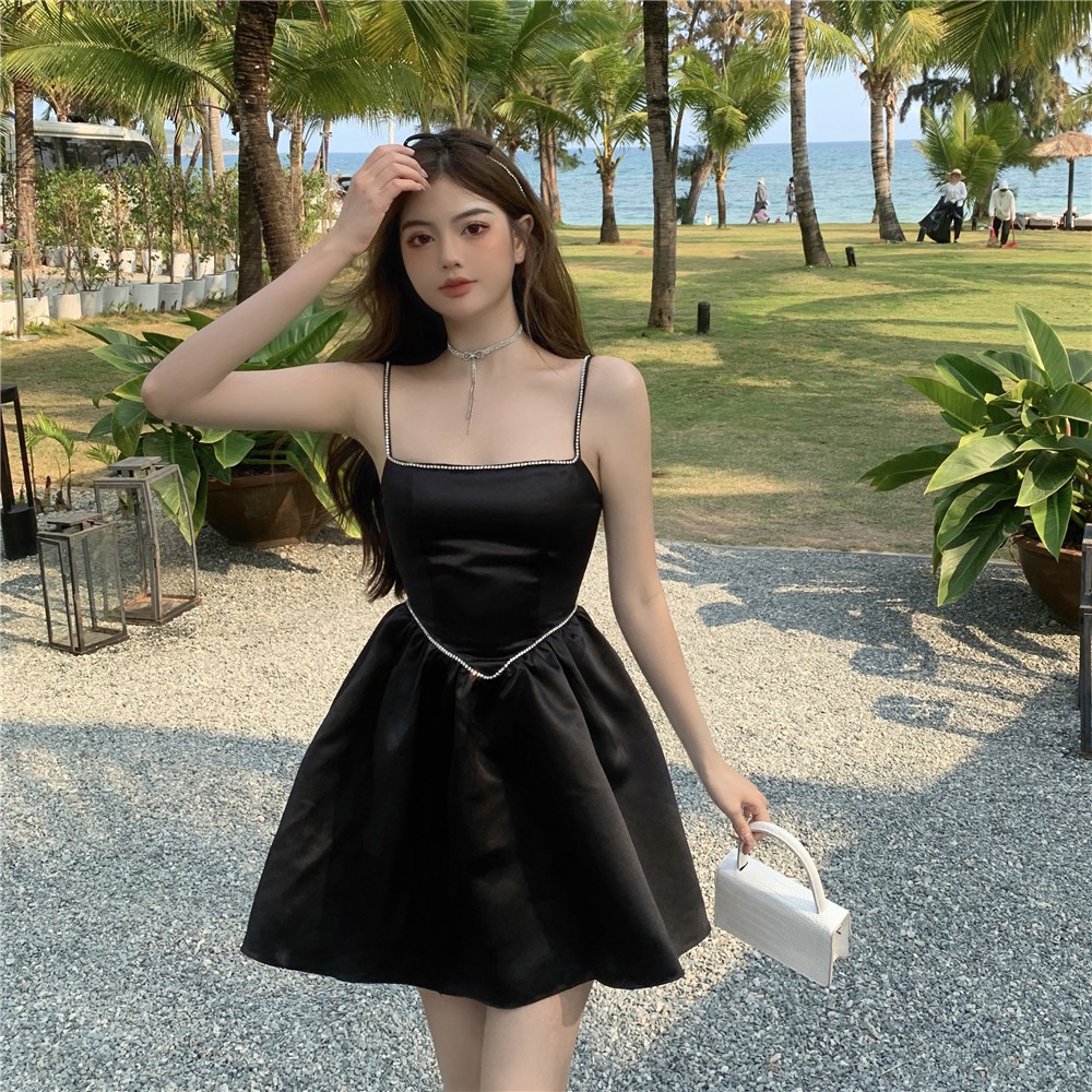 Jane Đầm xoè công chúa Trắng viền đá kim tuyến C083 ảnh thật cuối | BigBuy360 - bigbuy360.vn