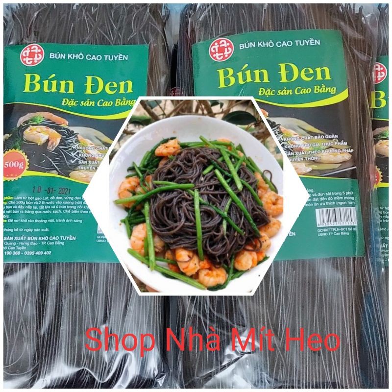 Bún Gạo Lứt Đen Ngũ Vị Cao Tuyền- Đặc sản Cao Bằng phù hợp ăn kiêng,eatclean,gói 500g