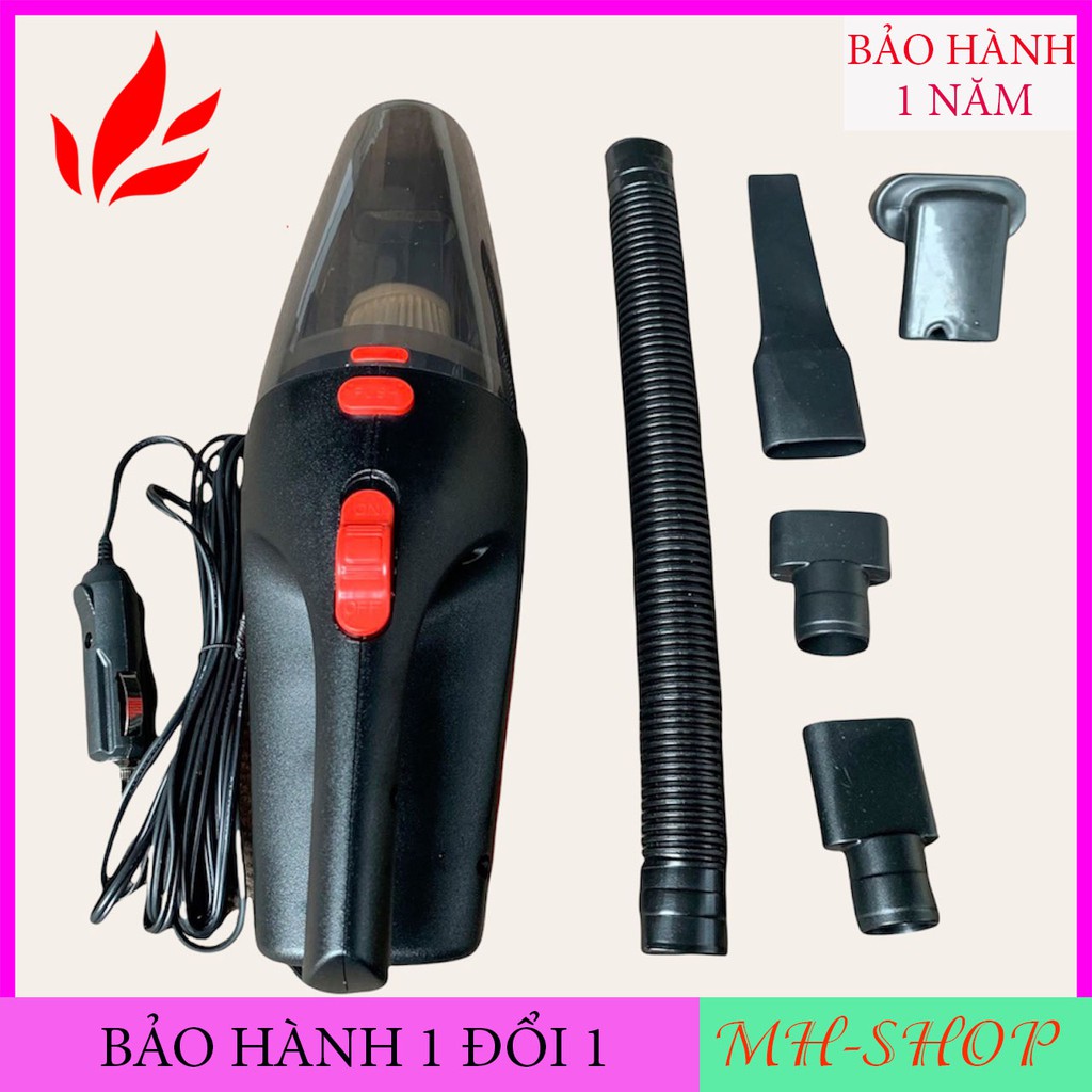 [ BH 1 NĂM ] Máy hút bụi cầm tay cho ô tô và gia đình loại cắm tẩu 12V Công suất 120W Chính hãng AKASI - MH__SHOP