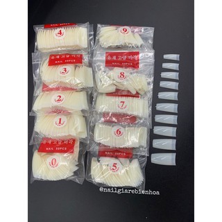Tip đầu móng nối 500 cái- 10 size