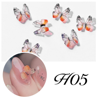 Miếng Dán Trang Trí Móng Tay Hình Bướm 3D DIY