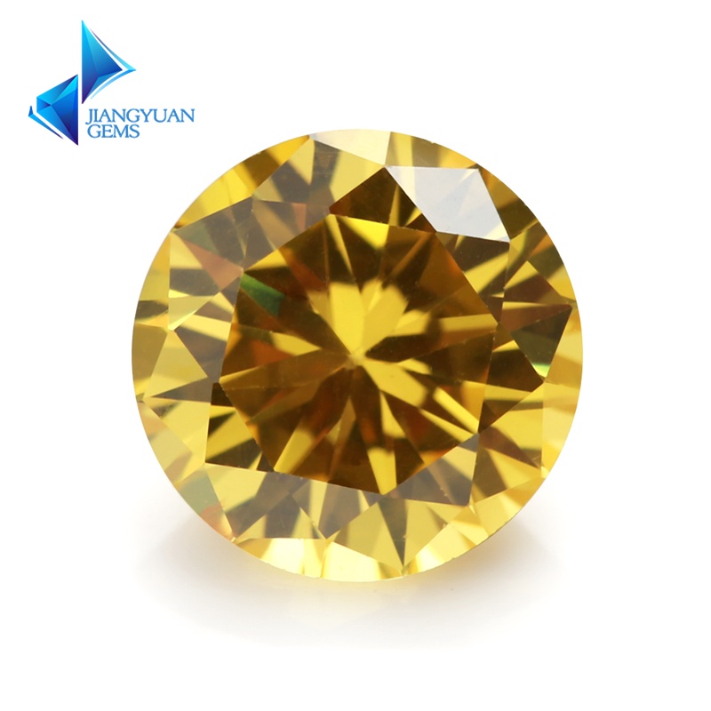 Hạt Đá Thạch Anh Vàng Kích Thước 5.0~15.0mm 5A cz Dùng Làm Trang Sức