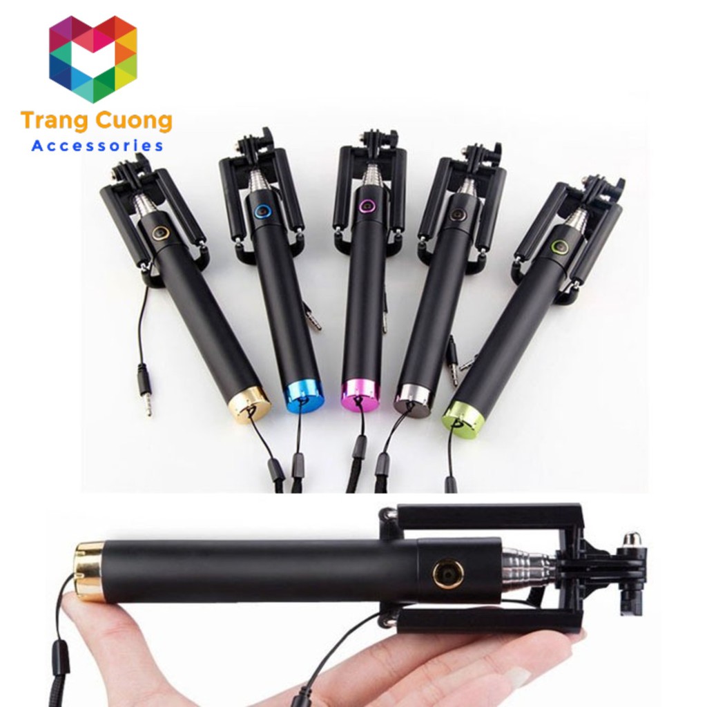 [Mã ELORDER5 giảm 10k đơn 20k] [FREESHIP] Gậy Tự Sướng Selfie Stick cổng Lightning và 3.5mm - Hỗ trợ các dòng máy