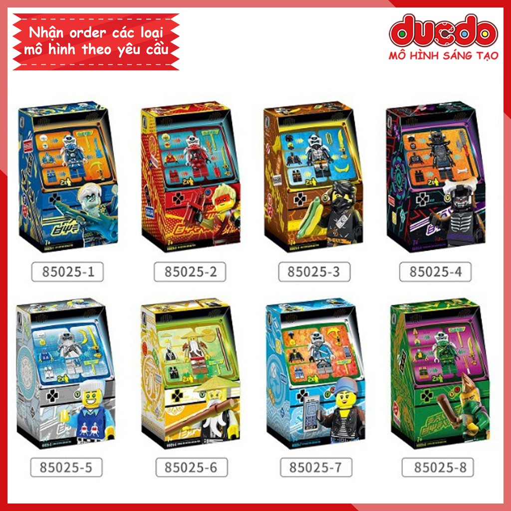 JM2012 Lắp ghép Ninjago Arcade Pod các nhân vật Jay Zane Kai Nya - Đồ chơi Xếp hình Mô hình Ninja GM85025 71714 71715